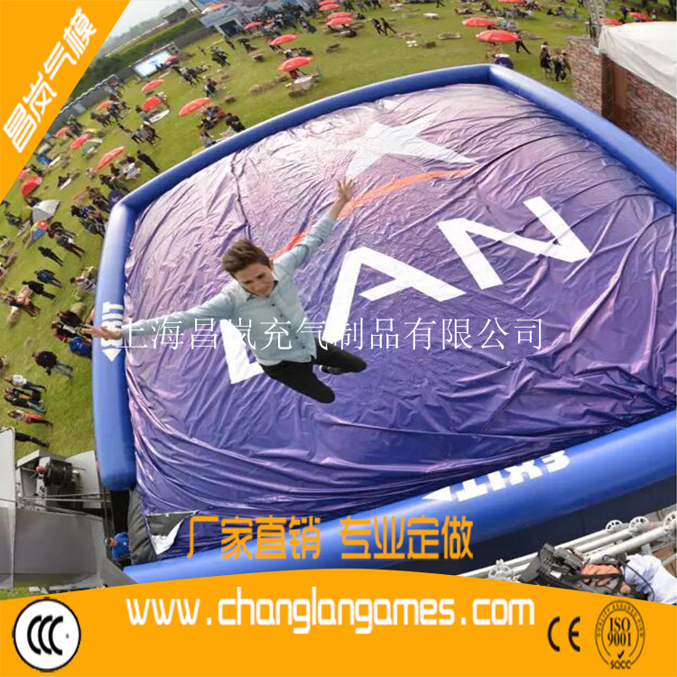 廠家直銷運動跳高蹦極防護(hù)大氣墊出口 big air bag